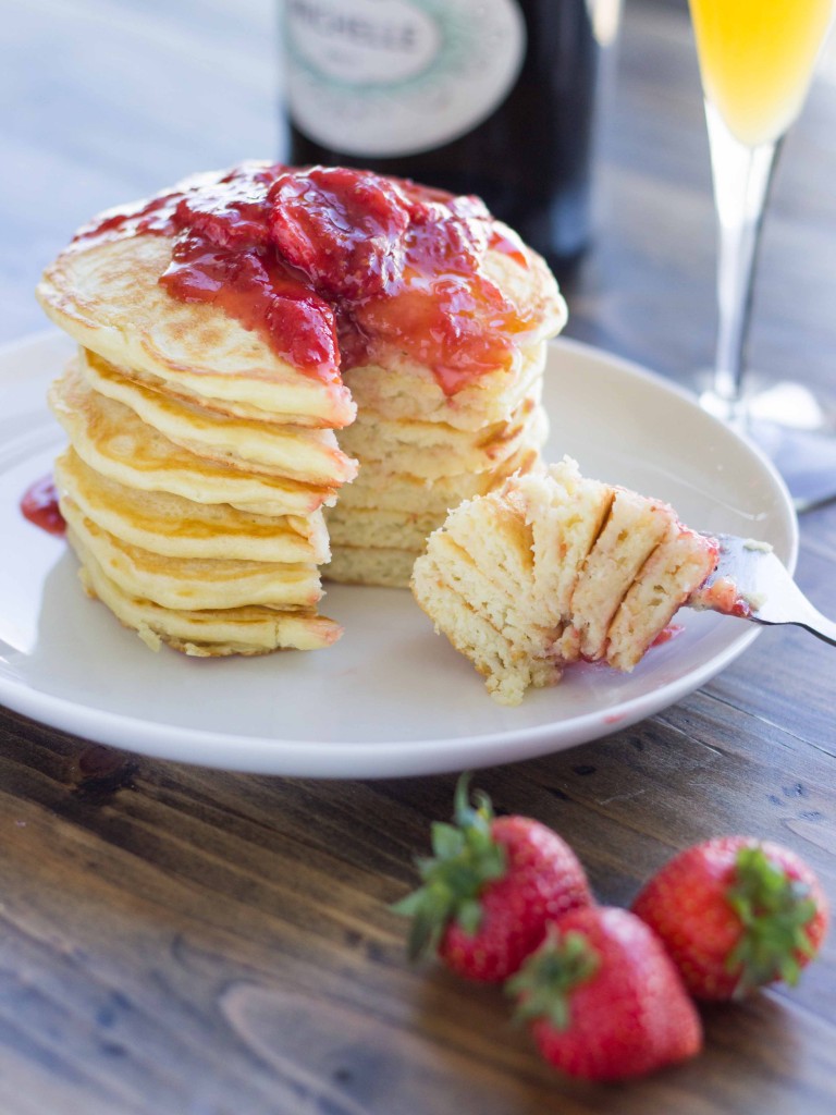 Strawberry Champagne Pancake Recipe