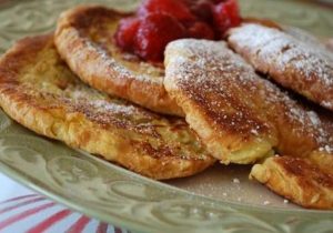 Croissant French Toast with Bourbon Pears Recipe