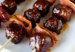 Crockpot Bourbon Bacon Meatballs Recipe