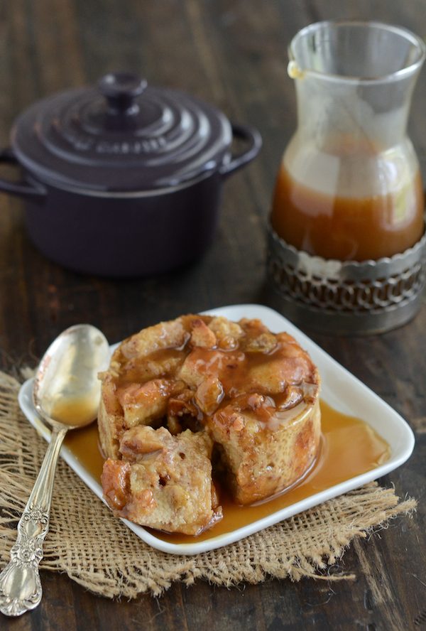 Donut Bread Pudding with Buttery Rum Sauce