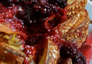 Rumchata French Toast with Warm Berry Compote Recipe