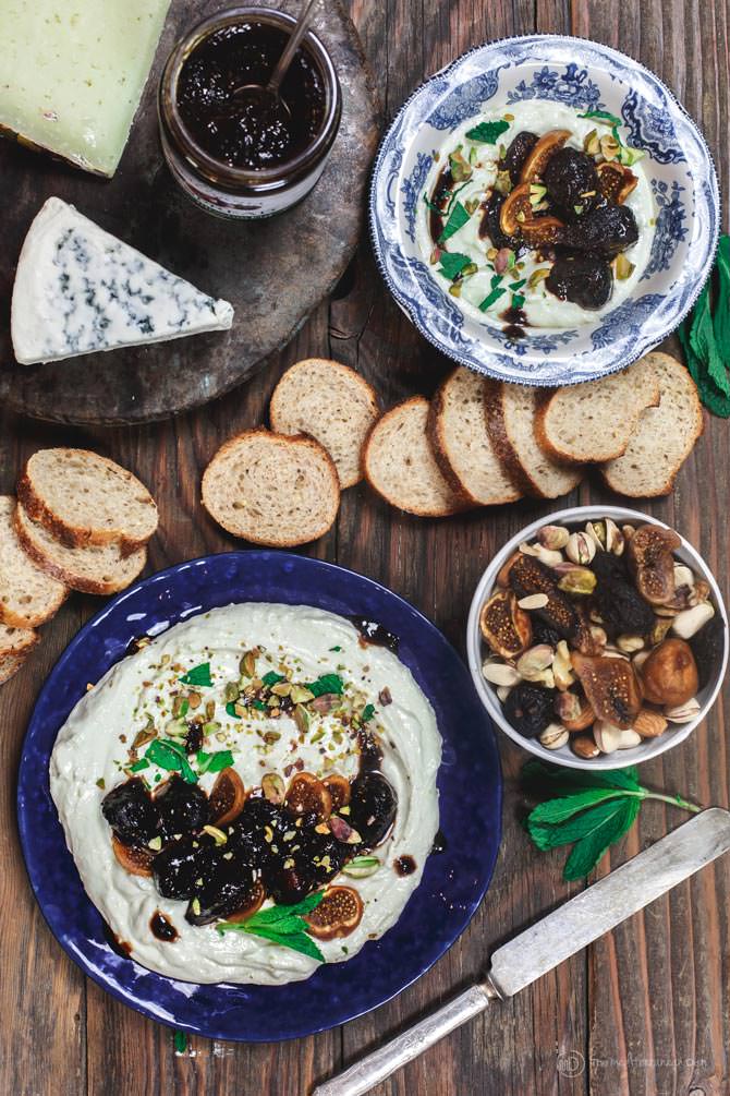 Whipped Feta Dip with California Figs and Marsala Sauce
