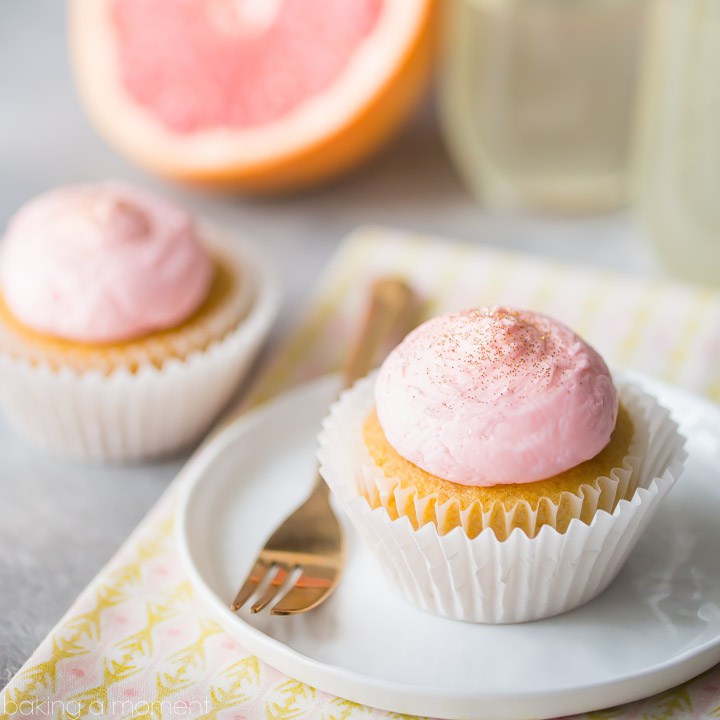 Grapefruit Mimosa Champagne Cupcakes Recipe