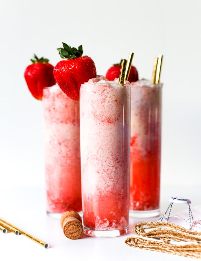 Strawberry Champagne Float Recipe