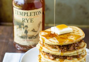 Pulled Pork Pancakes with Whiskey Maple Syrup Recipe