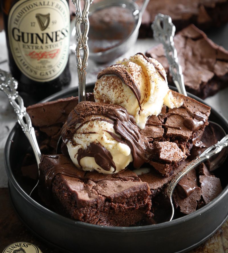 Five Ingredient Guinness Brownie Recipe