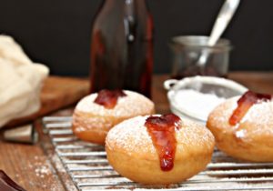 Bourbon Cherry Filled Donuts Recipe