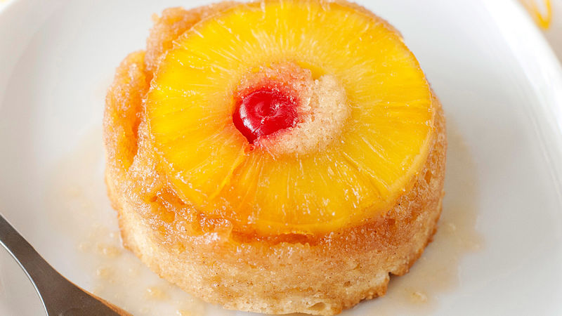 Boozy Mini Pineapple Upside Down Cake Recipe
