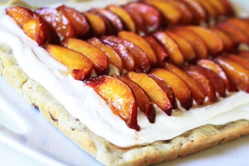 No-Bake Peach Mimosa Cheesecake Bars Recipe