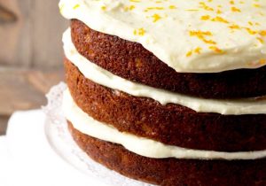 Carrot Cake with Orange Grand Marnier Cream Cheese Frosting