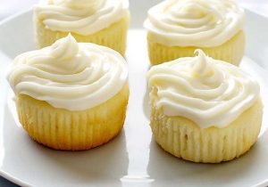 Limoncello Cupcakes with Limoncello Frosting