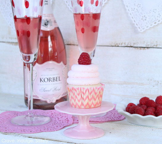 Champagne Raspberry Cupcake Recipe