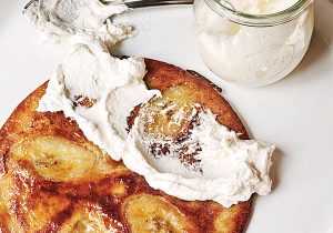 Banana Rum Crepes with Brown Sugar Whipped Cream Recipe