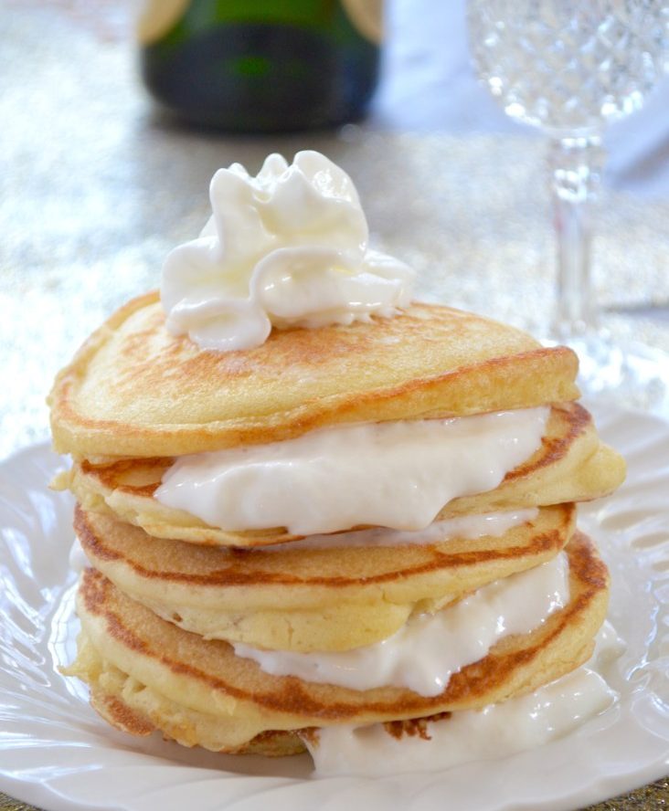 Champagne Pancakes with Champagne Frosting Recipe