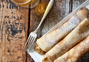 Beer Crepes with Beer Caramelized Apples Recipe