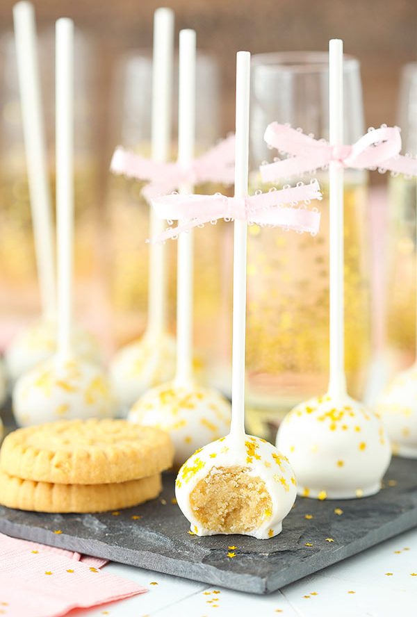 No Bake Champagne Cookie Pops Recipe