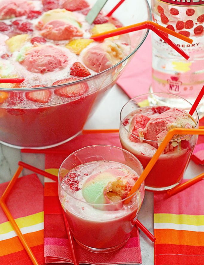 Spiked Sherbet Frappe Punch Recipe