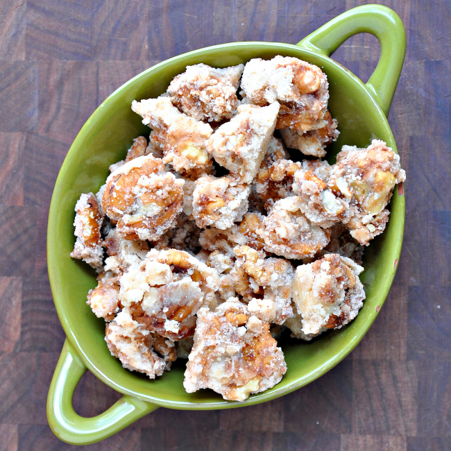 Bourbon Sugared Pecans and Walnuts